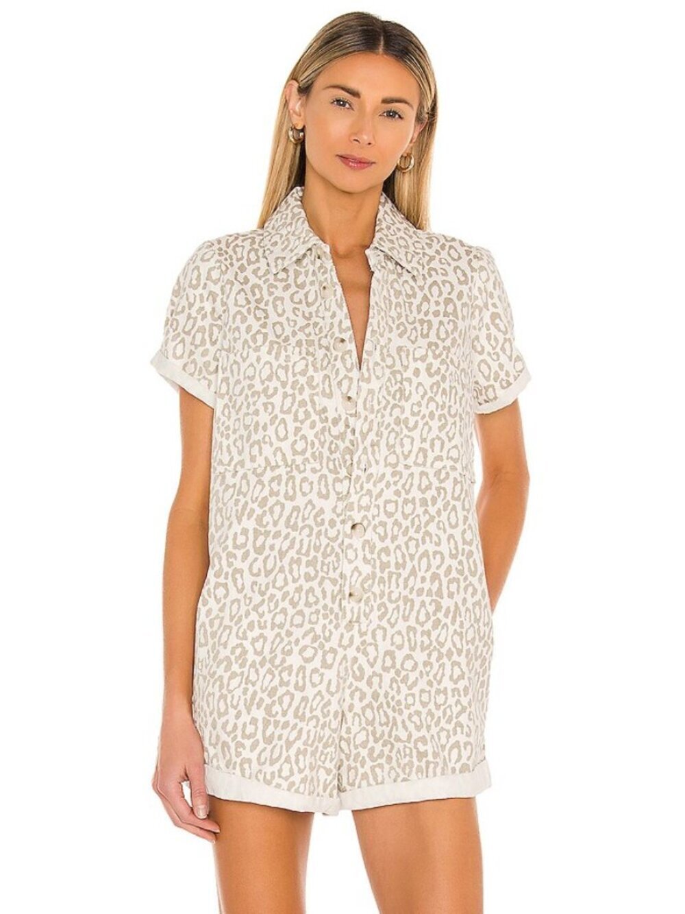 Show Me Your Mumu Range Romper in Sahara Leopard